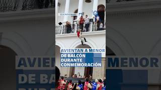 Colegio avienta a niño desde un balcón para recrear salto de Juan Escutia #Shorts