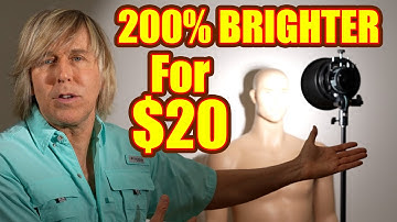 DOUBLE the Light of your photography flash and LED COB video light