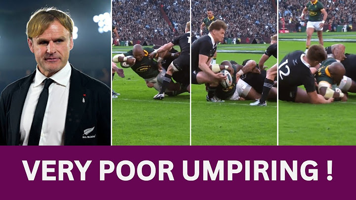 Scott Robertson Calls Out Poor Umpiring Judgement during Springboks against All Blacks Rugby Match