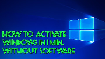 How to Activate Windows without any software 2020