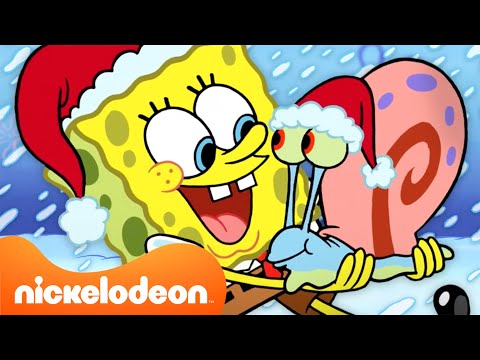 Bob Esponja | 45 MINUTOS dos Momentos Mais Nevados de Bob Esponja ❄️ | Nickelodeon em Português