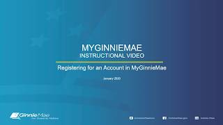 MyGinnieMae: How to Register for an account in MyGinnieMae
