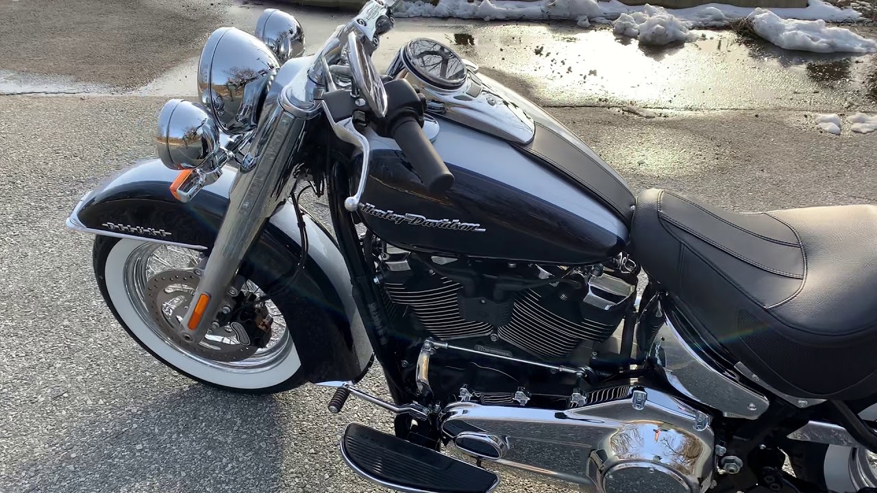 Super Fast Walk Around:  2019 Harley-Davidson® Softail Deluxe in Midnight Blue/Barracuda Silver.