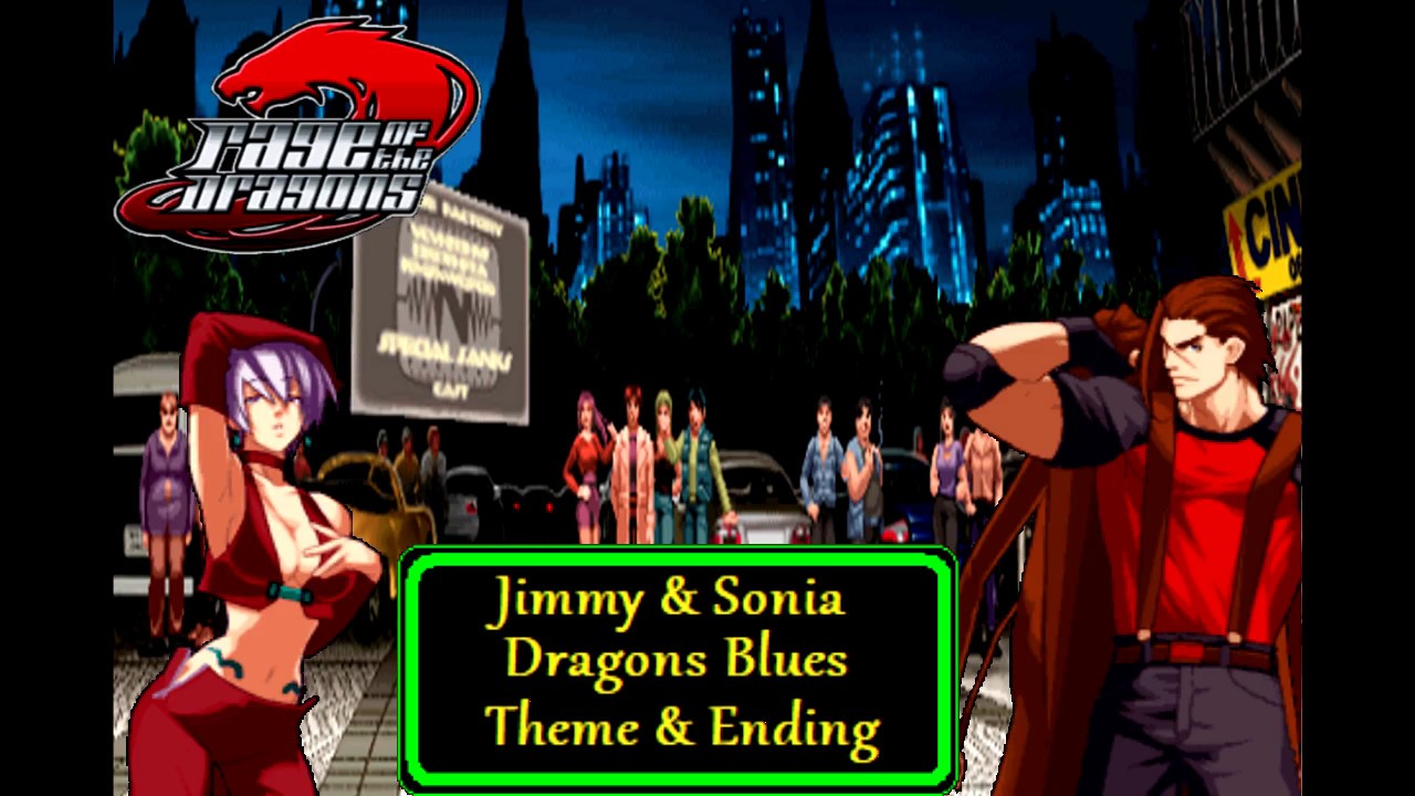Jimmy & Sonia Theme + Ending - Dragons Blues - Español - Rage of the dragons HQ