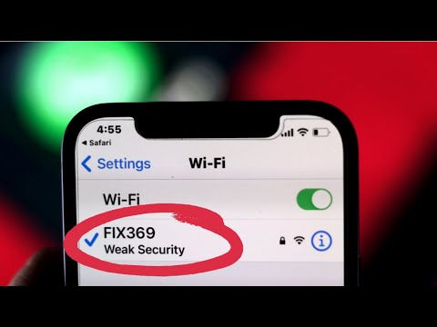 Fix Weak Security Wi Fi Warning On Ios14 In About 2 Minutes Youtube
