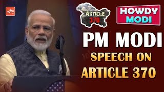 Pm Modi Superb Speech On Article 370 In Usa Howdy Modi Event Donald Trump Yoyo Tv Channel