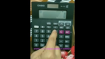 HOW TO SWITCH OF CASIO MJ-12D CALCULATOR