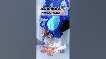 How to make a pull string piñata! #pinatadiy #pullstringpinata #partydecor #stitchcrafts