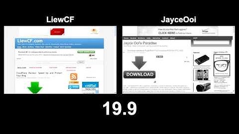 WebPagetest ~ LiewCF.com vs JayceOoi.com