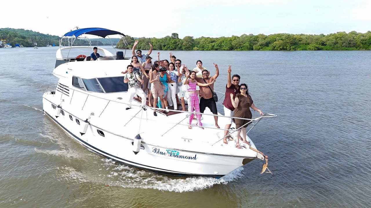 Luxury Blue Diamond Yacht in Goa | Private Yacht for 18 Guests | Book Now! | 8271 369369