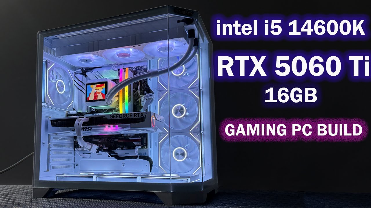 intel i5 14th 14600k rtx 5060 ti 16GB Gaming PC Build - YouTube