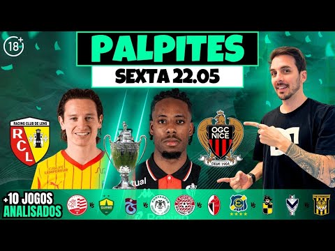 PALPITES DE FUTEBOL PARA HOJE 22 05 2026 (SEXTA-FEIRA)