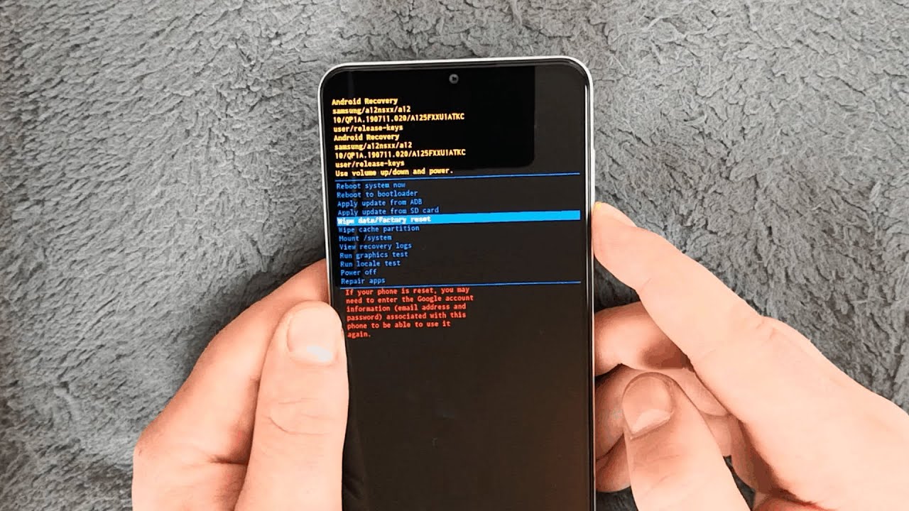 Samsung Galaxy A12 Hard Reset Pattern Unlock Youtube