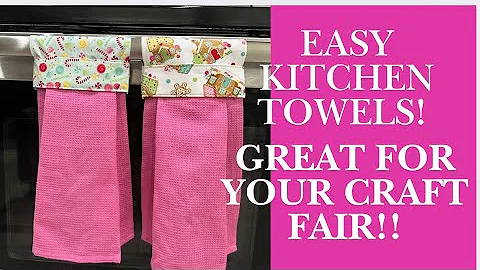 CRAFT FAIR SERIES 2025| BEGINNER FRIENDLY KITCHEN TOWELS! MAKE THEM FOR ANY SEASON!