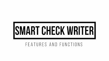 779081 SMART CHECK WRITER - Features and Functions Full Videos
