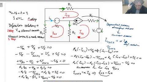 Chapter4-1-1 Mesh current method analysis example (whiteboard video)