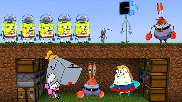 Team Mr. Krabs 3 Speedrunners VS Team Plankton 8 Hunters