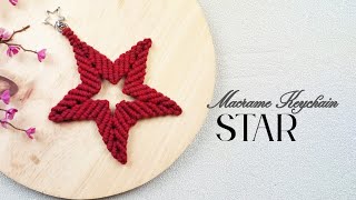 Macrame Star Keychain | MACRAME KEYCHAIN ​​TUTORIAL