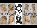 90's CLAW CLIP HAIRSTYLES ❤️ Claw Clip Hairstyles for long hair ❤️ 90's inspired Hairstyles