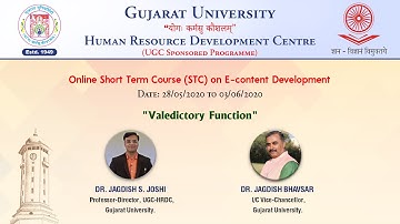 Valedictory Function of Online Short Term Course on E-Content Development (28 May to 3 June 2020)