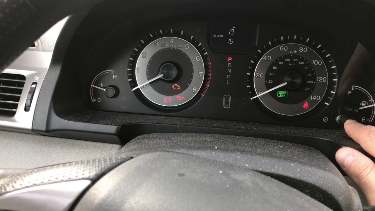How To Reset Your Service Light On Your Honda Odyssey Wrench Icon - YouTube