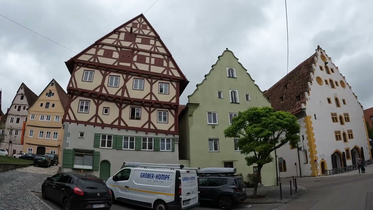 D: Nördlingen. Schwaben. Eindrücke aus der Stadtmitte. August 2024