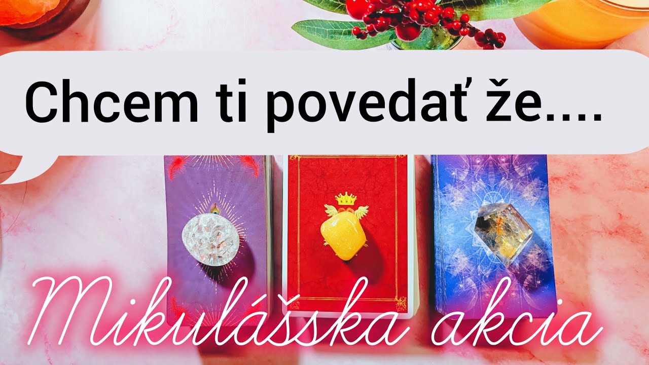 Chcem ti povedať, že.... #výkladkaret Mikulášska akcia