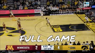 Iowa vs Minnesota - Dec 30, 2023 | NCAA Women's Basketball
