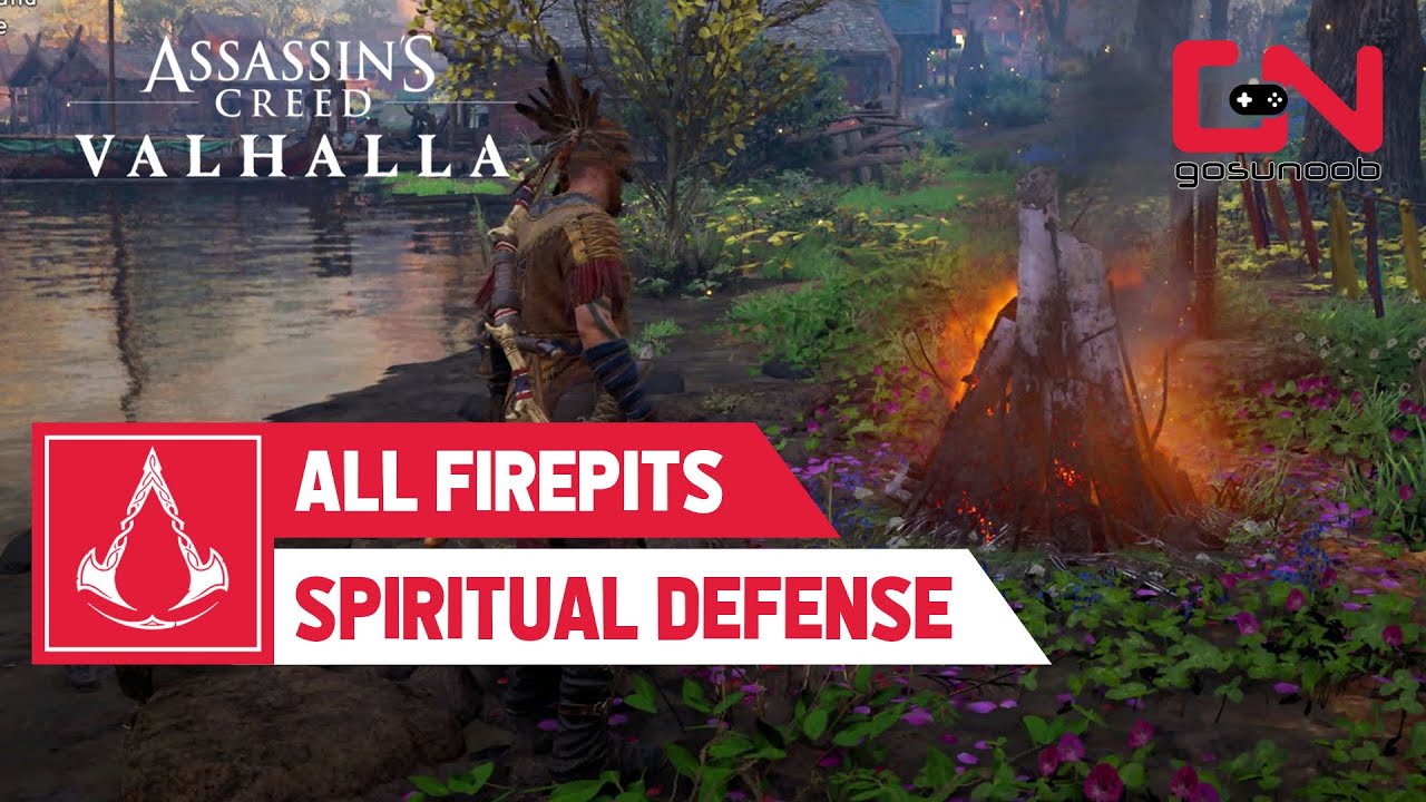 AC Valhalla Spiritual Defense - Light All Firepits Locations Ostara Festival