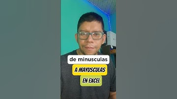 Cómo pasar de minusculas a MAYÚSCULAS en excel #windows #tipsinformatica #macroexcel #excel