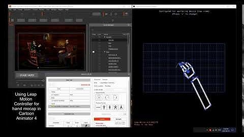 Using Leap Motion for hand mocap in CA4