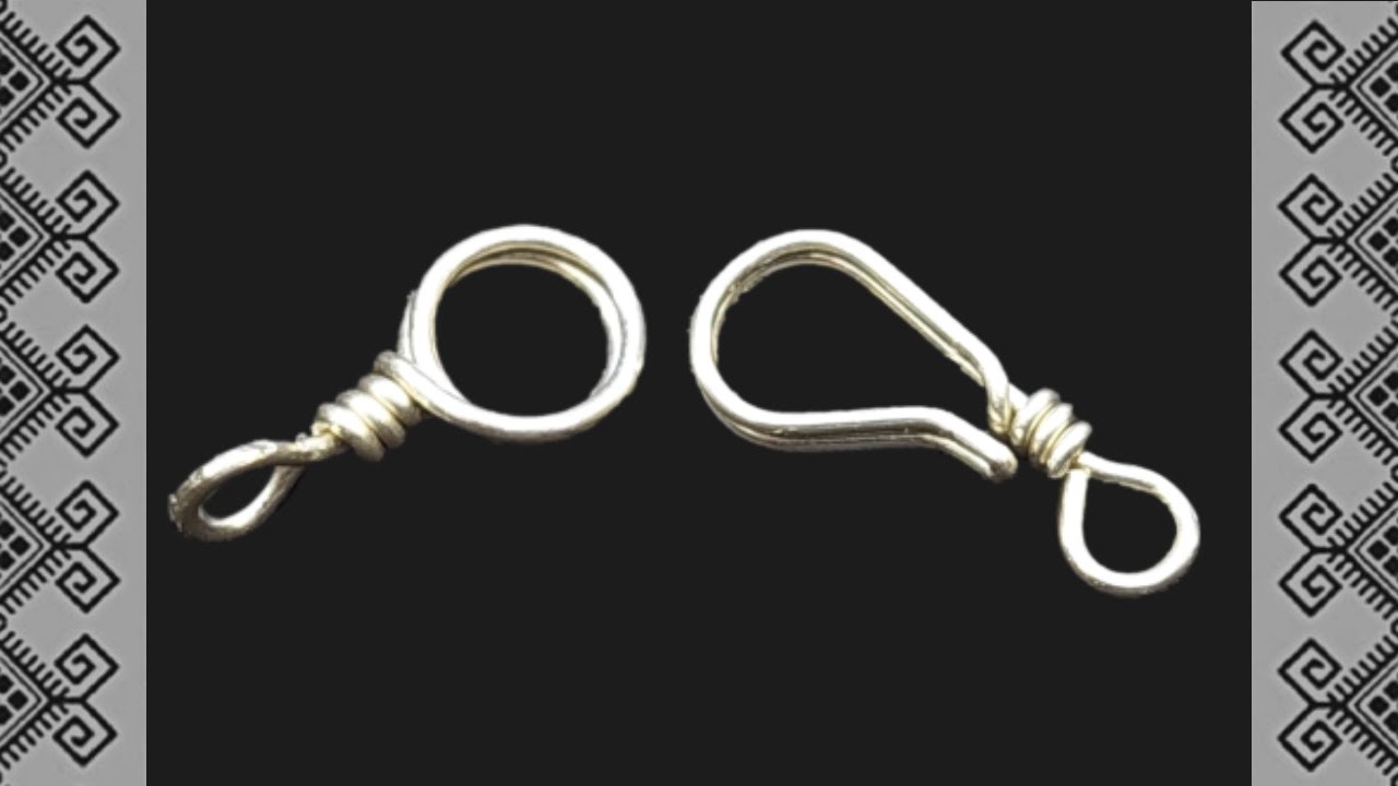 BROCHE SENCILLO EN ALAMBRE PARA PULSERAS Y COLLARES | HOOK AND EYE CLASP