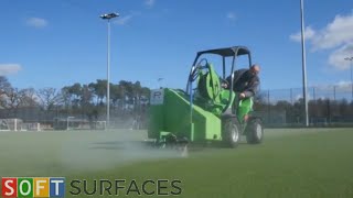 Sports Pitch Rejuvenation | Scarifying a Football Pitch | Sports Pitch Renovation by Soft Surfaces Ltd 337 views 2 years ago 1 minute, 6 seconds