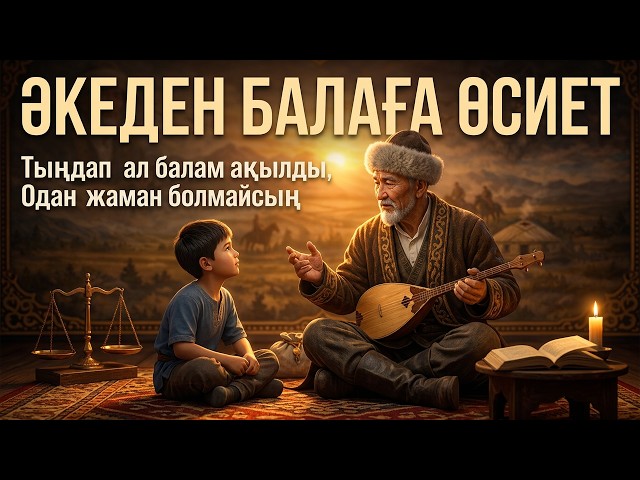 ӘКЕДЕН БАЛАҒА ӨСИЕТ. Тыңдап ал балам ақылды, Одан жаман болмайсың