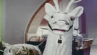 Santa Claus (1959) - What happens when that creepy reindeer laugh is played backwards?