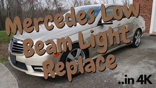 Mercedes Right Front Low Beam Replacement