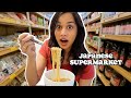 Food shopping at a japanese supermarket 