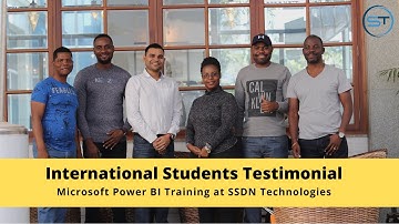 International Students Testimonials on Microsoft Power BI Training | SSDN Technologies Testimonial
