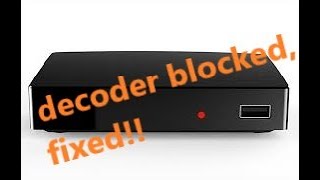 sblocco decoder DVB T2 digitale terrestre telesystem modello minion bloccato  con led rosso standby - YouTube