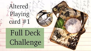 Full Deck Challenge | Altered playing card DIY | Collaboration with Shanouki