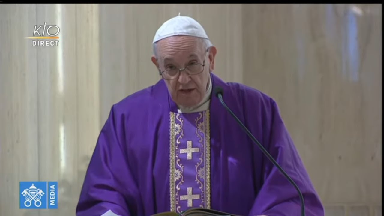 Messe du pape François à Sainte-Marthe du vendredi 27 mars 2020 - YouTube