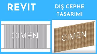 Revit Lazer Kesim Dış Cephe Modelleme