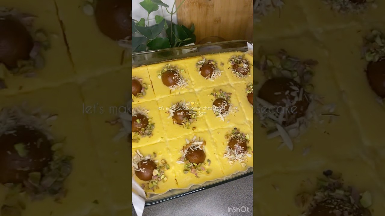 Gulab Jamun cheesecake 🍰💛✨