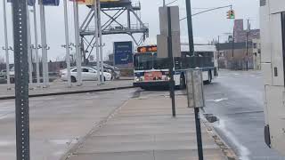 Downtown Brooklyn bound 402 B61 bus @ Beard St and Ostego St