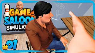 #01 - PLAYING, DRINKING & SLAPPING! - GAME SALOON SIMULATOR - Let's Play German screenshot 1