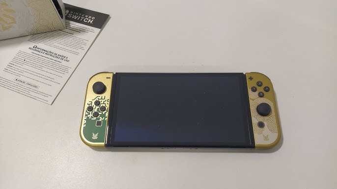 Nintendo Switch OLED 64GB The Legend of Zelda: Tears of the Kingdom Edition  cor verde e dourado e preto