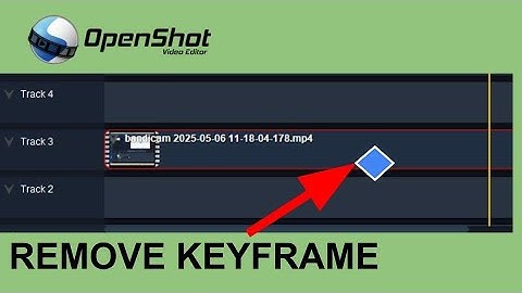 How to Remove OpenShot keyframe - OpenShot Tutorial