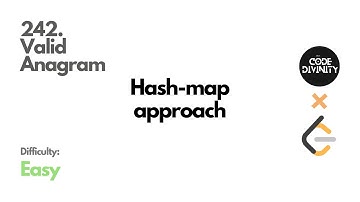 Valid Anagram | LeetCode | Hash-map Approach Explained #algorithm #leetcode #competitiveprogramming