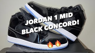 JORDAN 1 MID SPACE JAM CONCORD ON FOOT REVIEW! THESE MUST COP FOR 2023 AS YOUR MIDS COLLECTION!