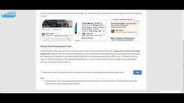 Opt out Google+ Shared Endorsements